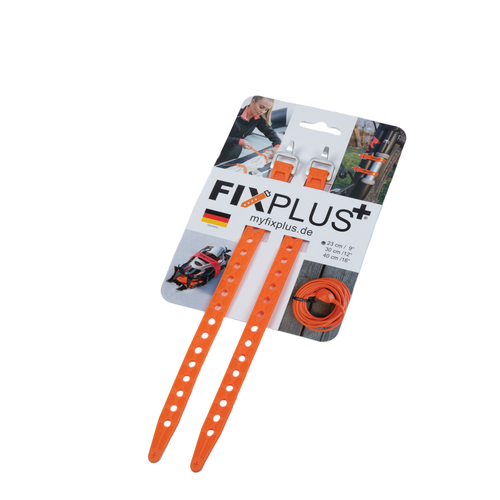 Spännband FixPlus 2-pack 23 cm Orange