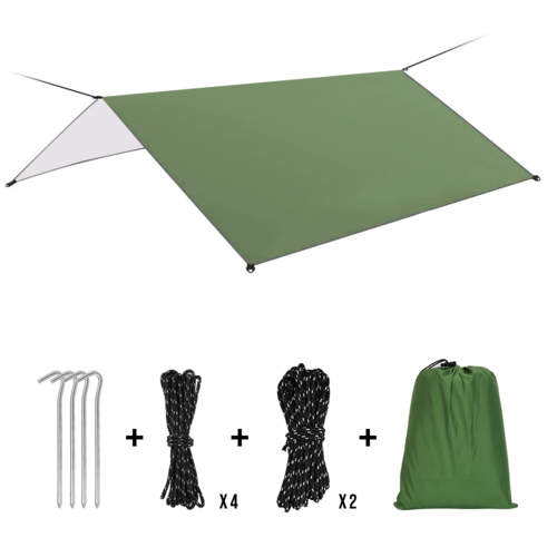 Tarp 3x3 m  100% Polyester, 3000 mm waterproof, UV proof