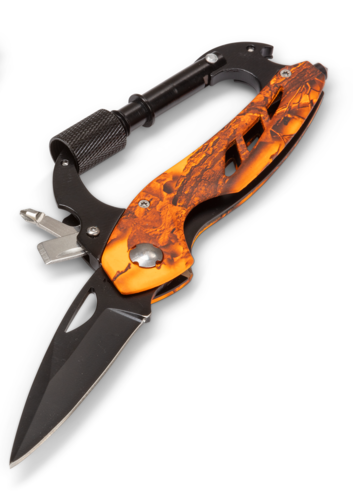 Karbinhakekniv Multi Orange camo