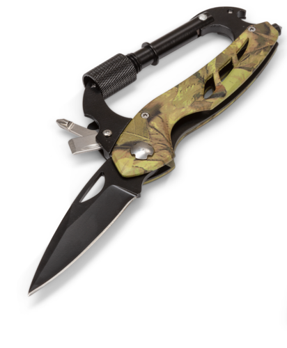 Karbinhakekniv Multi Green camo