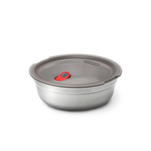 BLACK+BLUM Steel Bowl Small 650 ml Grå/röd