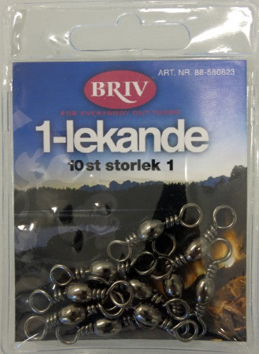 Fisketillbehör 1-lekande storlek 1, 10-pack