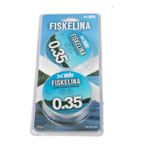 Fiskelina 2x100 m  0,35 mm 7,5 kg